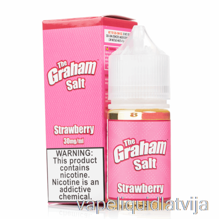 Zemeņu Sāls - Graham - Mamasan E-šķidrums - 30ml 30mg Vape šķidrums